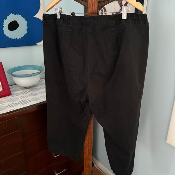 Liz Claiborne 18W Black Capri Pedal Pushers, Plus Size Audrey Hepburn Style Pant - Picture 3 of 8